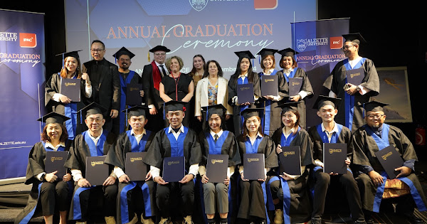 Group photograph from the 2024 Alzette University MBA convocation album