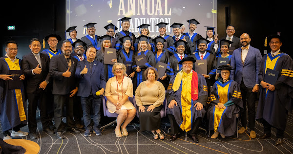 Group photograph from the 2025 Alzette University MBA convocation album
